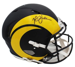 Marshall Faulk Signed Rams Speed Rivalries Helmet (Autographed NFL Memorabilia)
