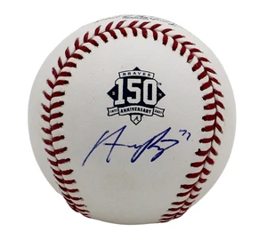 Austin Riley Signed Braves 150th Anniversary Baseball (MLB Memorabilia)
