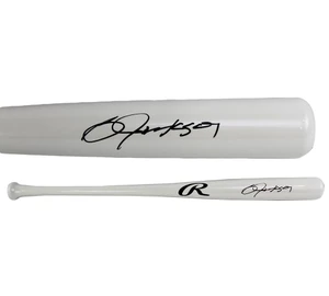 Bo Jackson Signed Rawlings White Chrome Bat – Kansas City Royals Memorabilia (Autographed)