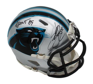 Steve Smith Sr Signed Carolina Panthers Speed Mini Helmet (Agent 89 Inscription)
