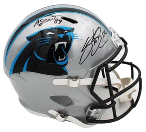 Steve Smith Sr Signed Carolina Panthers Helmet: Agent 89 Inscription (Full Size)
