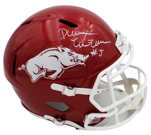 Darren McFadden Signed Arkansas Razorbacks Speed Helmet (Full Size NCAA Collectible)
