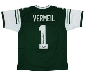 Dick Vermeil Signed Philadelphia Custom Green Jersey PF HOF 2022 Inscription Autographed Eagles Memorabilia Gift
