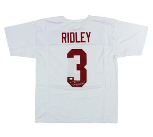 Calvin Ridley Signed Alabama White Jersey, Crimson Tide Memorabilia (Hologram Authenticated)
