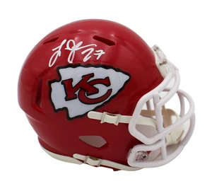 Larry Johnson Signed Chiefs Speed Mini Helmet – Autographed NFL Memorabilia