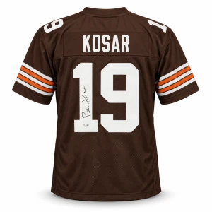 Bernie Kosar Signed Browns Jersey #19, Custom XL Football Memorabilia (Hologram Authenticated)