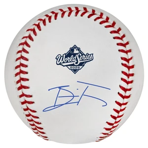 Brice Turang Milwaukee Brewers 2026 World Series Champions Autographed Official MLB World Series Logo Baseball
