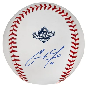 Christian Yelich Milwaukee Brewers 2026 World Series Champions Autographed Official MLB World Series Logo Baseball
