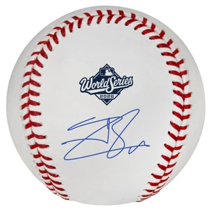Jackson Chourio Milwaukee Brewers 2026 World Series Champions Autographed Official MLB World Series Logo Baseball