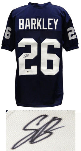 saquon barkley autographed penn state jersey