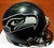Russell Wilson Autographed Mini Helmet - Seattle Seahawks Riddell Signed in Green