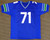 Walter Jones Autographed Jersey - Seattle Seahawks Custom Blue    MCS Holo