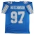 Aidan Hutchinson Custom Signed Detroit Lions Blue Pro Style Jersey BAS 