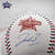 Close-up of Jacob Misiorowski’s blue autograph on an official 2026 MLB All-Star Game baseball.
