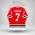 Chicago Blackhawks Chris Chelios Autographed Red Jersey Beckett BAS Witness