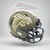 Kyle Pitts Autographed Atlanta Falcons Army Green Salute to Service Speed Mini Helmet Beckett BAS Witness
