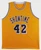 James Worthy Signed Lakers Jersey #42, Showtime Era Collectible (XL)
