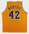 James Worthy Signed Lakers Jersey #42, Showtime Era Collectible (XL)
