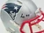 Kayshon Boutte Signed Patriots Silver Speed Mini Helmet (Autographed NFL Collectible)