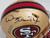William Floyd Signed 49ers Gold Speed Mini Helmet (Bar None Inscription)