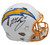 Ladd McConkey Signed Chargers Speed Authentic Helmet (Autographed Memorabilia)
