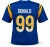 Aaron Donald Signed Rams Blue Custom Jersey (XL)