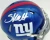 Cam Skattebo Signed NY Giants Blue Speed Mini Helmet (Autographed Memorabilia)