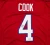 James Cook Signed Buffalo Bills Red Custom Jersey (XL)