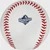 Official 2026 World Series logo on the Rawlings leather baseball