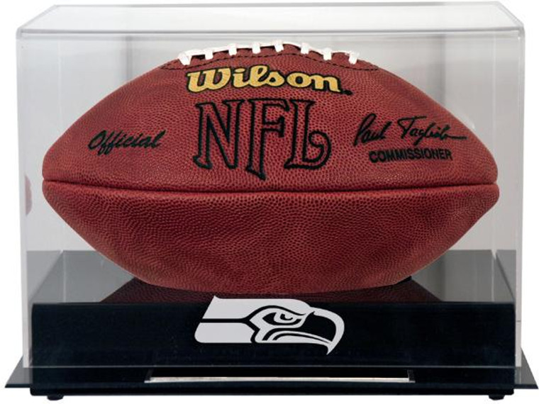 Black Base Football Seahawks Display Case