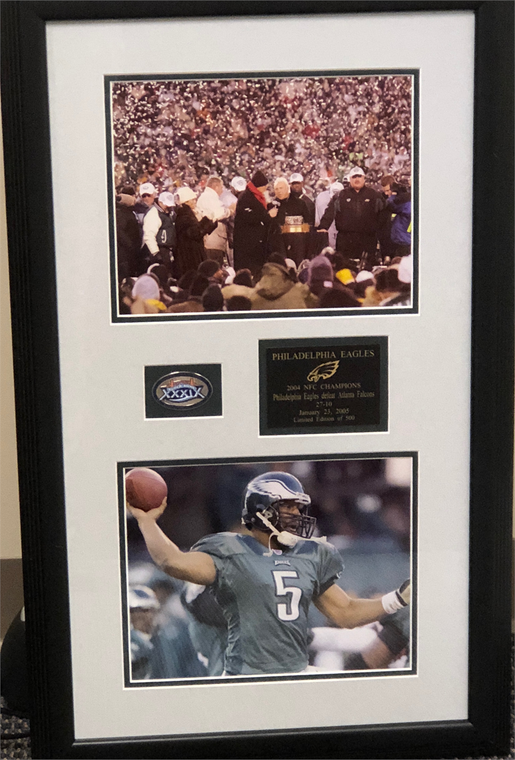 Philadelphia Eagles NFC Championship Duo Plaque