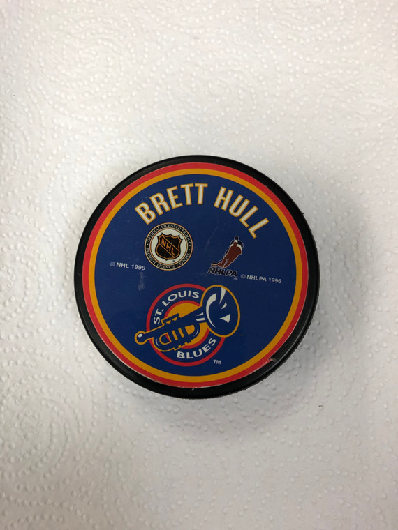 Brett Hull St Louis Blues 1996 Commemorative 500th Goal Hockey Puck