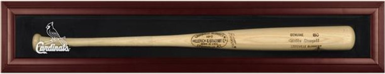 Mahogany Framed MLB Single Bat Cardinals Display Case
