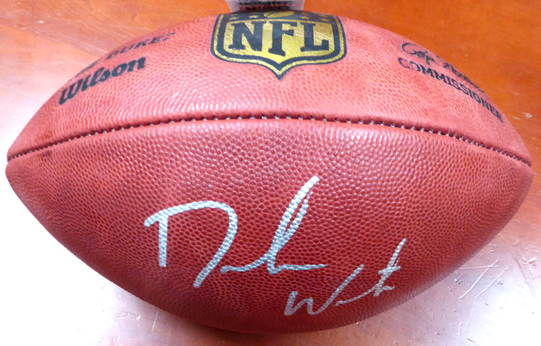 Deshaun Watson Autographed Football - Houston Texans Wilson Official NFL Leather Beckett BAS