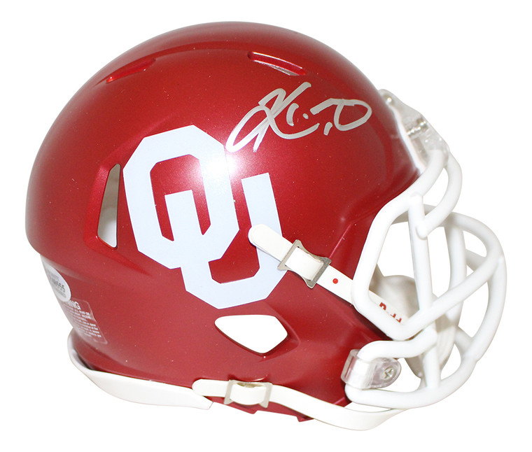 Kyler Murray Autographed Mini Helmet - Oklahoma Sooners Speed BAS