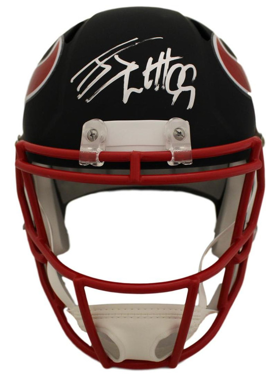 JJ Watt Autographed Helmet - Houston Texans Black Replica JSA