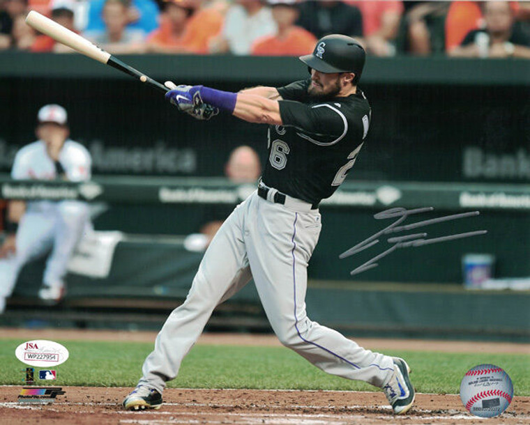 David Dahl Autographed 8x10 Photo - Colorado Rockies (Horizontal Black) JSA