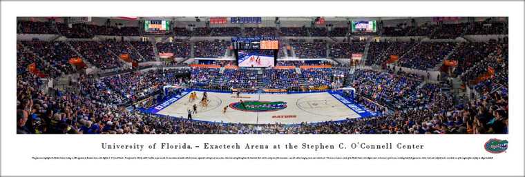 Florida Gators Panoramic Print of the O'Connell Center
