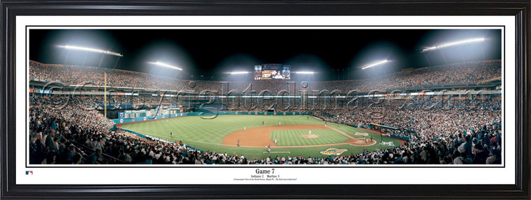Miami Marlins Framed Panorama - Game 7 1997 World Series
