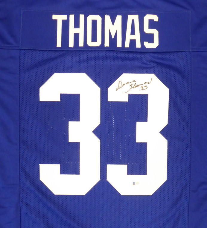 Duane Thomas Autographed Jersey - Dallas Cowboys Blue Custom Beckett BAS