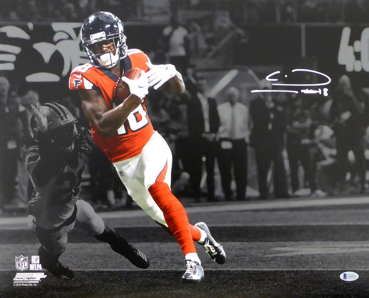 Calvin Ridley Autographed 16x20 Photo Atlanta Falcons Beckett BAS