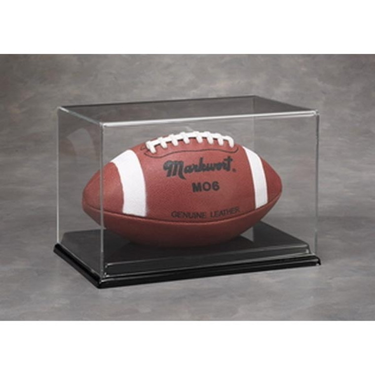 Football Display Case Acrylic Full Size UV Protection Clear