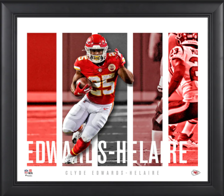 Clyde Edwards-Helaire Kansas City Chiefs Framed Player Panel Collage 