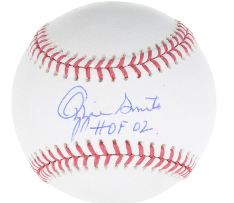 Ozzie Smith St. Louis Cardinals Autographed/Signed Baseball with "HOF 02" Inscription