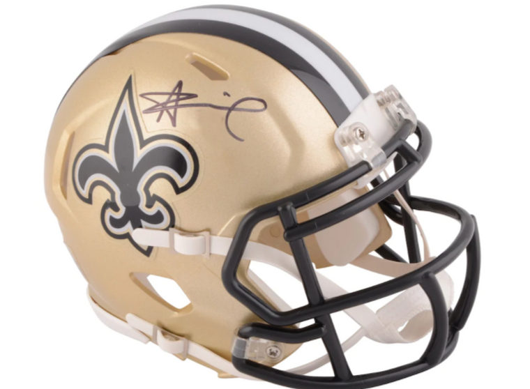 Alvin Kamara New Orleans Saints Signed Riddell Speed Mini Helmet