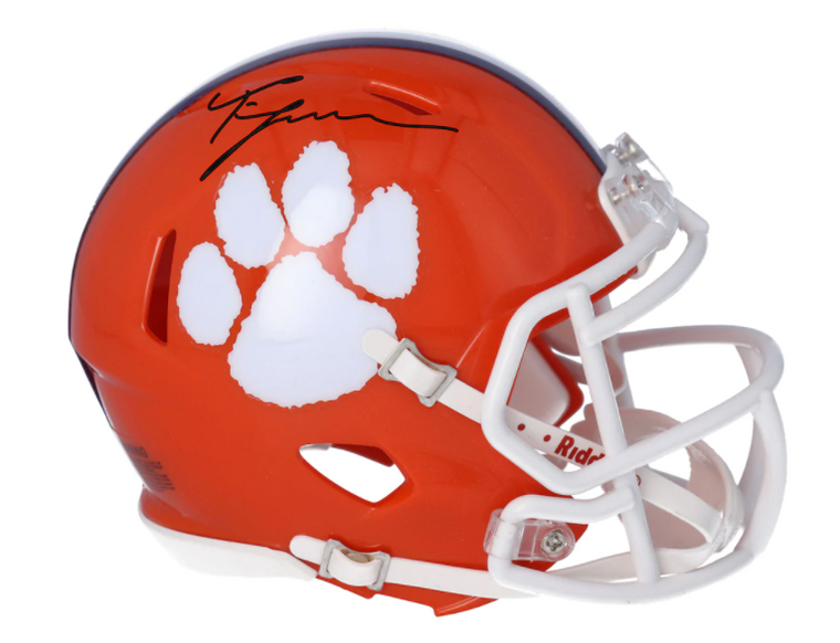 Trevor Lawrence Clemson Tigers Signed Riddell Speed Mini Helmet