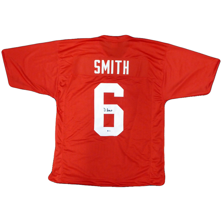 Devonta Smith Alabama Crimson Tide Signed Custom #6 Jersey Autographed in Middle