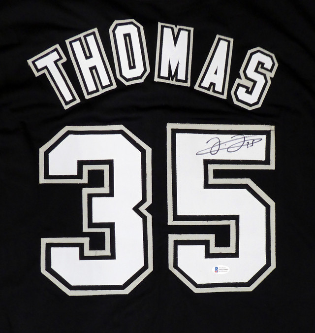 Shop Frank Thomas Chicago White Sox Signed Black Custom Jersey