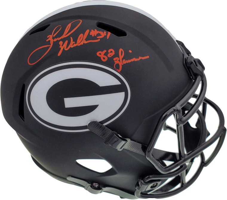 Herschel Walker Georgia Bulldogs Signed Eclipse Black Full Size Speed Replica Helmet "82 Heisman"