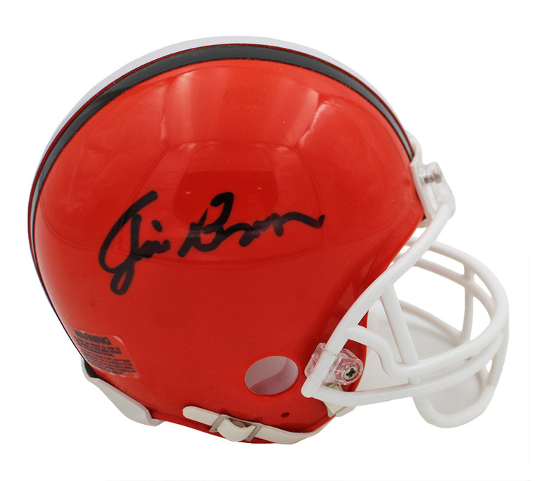 Jim Brown Signed Cleveland Browns VSR4 NFL Mini Helmet